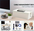 Durable PVC multi-compartment cable management box