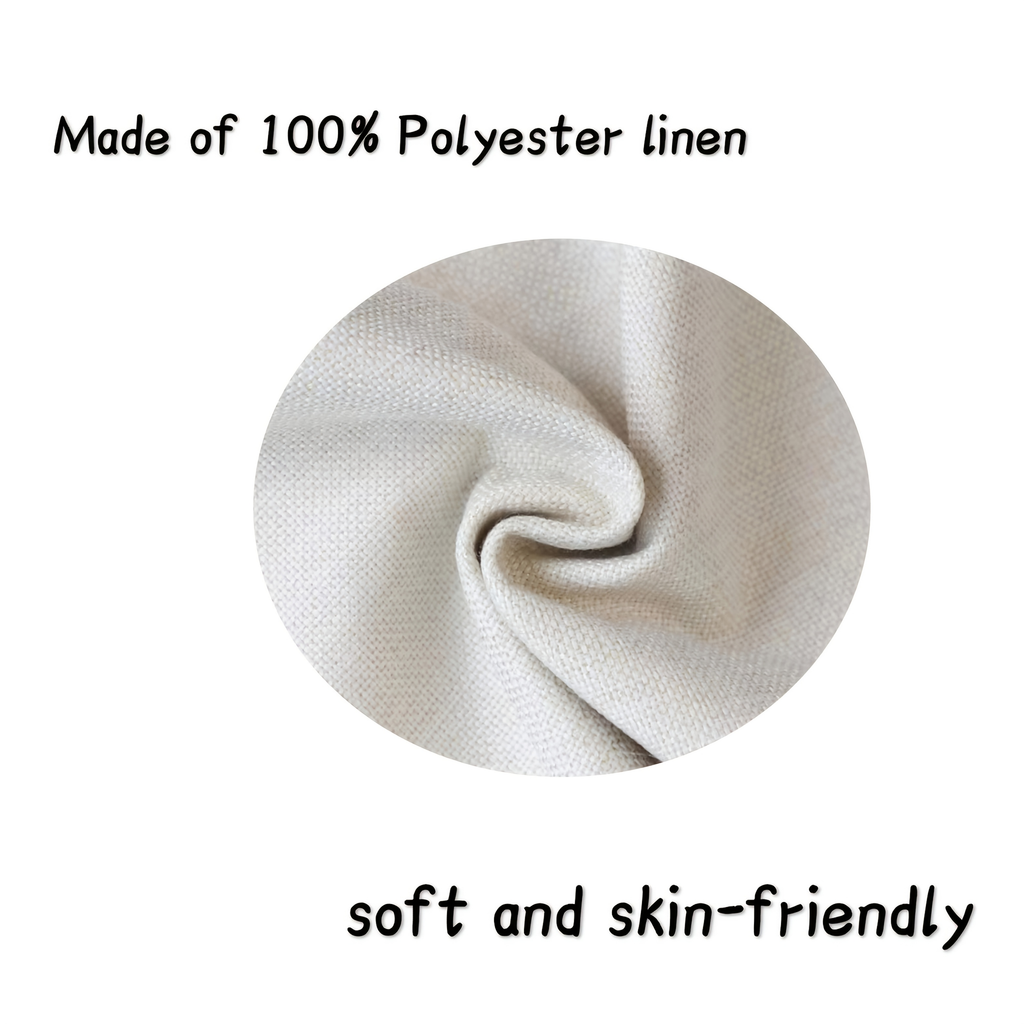 4-piece linen striped bohemian style placemat set