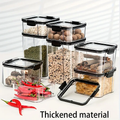 Household food storage containers, with lids, moisture-proof, stackable, airtight jars