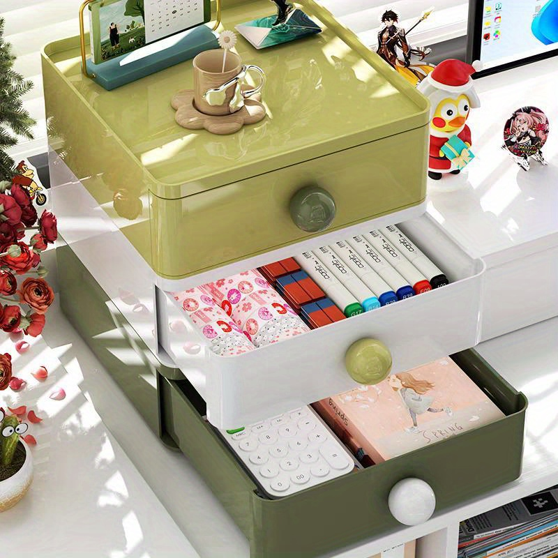 Dopamine desktop organizer, stackable organizer