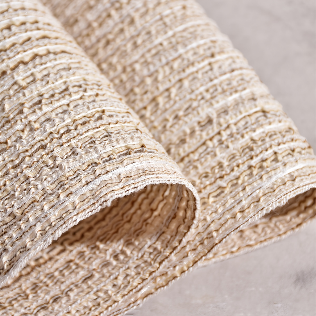 4/6/8/10-piece pack of oval polyester placemats - washable, soft, and durable