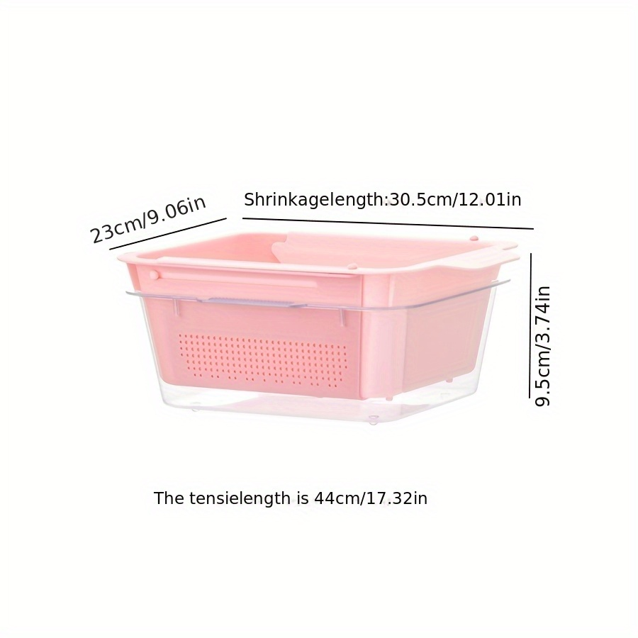 2 regulowane plastikowe koszyki do zlewu – wysuwany ociekacz kuchenny z uchwytem