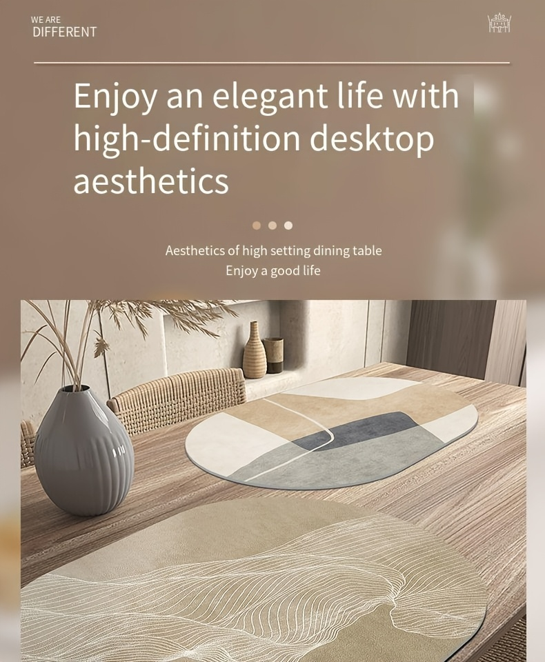 4-Piece Rectangular PU Leather Placemats