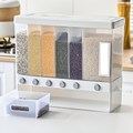 Durable food containers - airtight, large capacity, ideal for storing grains.