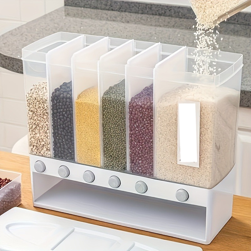 Durable food containers - airtight, large capacity, ideal for storing grains.