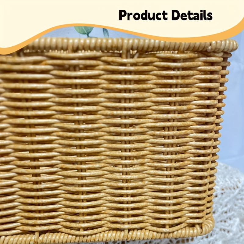 Cable Management | Wicker Desktop Organizer for Cables and Chargers