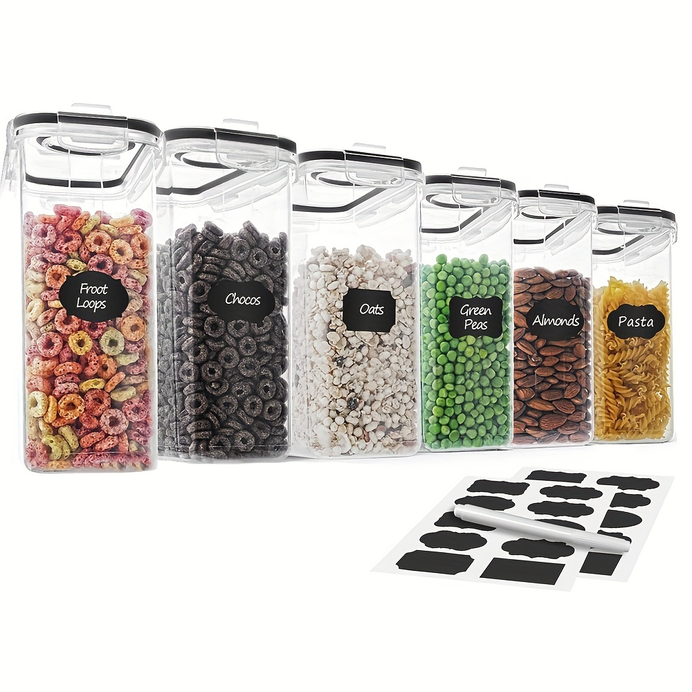 Sealed food containers - Kitchen and pantry rice bucket lids 2.5L 6-piece set