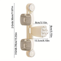 Single-pack 2/3-compartment rotating condiment rack - suction cup wall mount