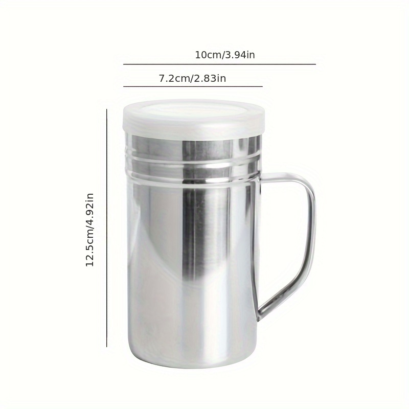 Słoik na przyprawy ze stali nierdzewnej z uchwytem – Wytrzymała butelka na przyprawy do grilla