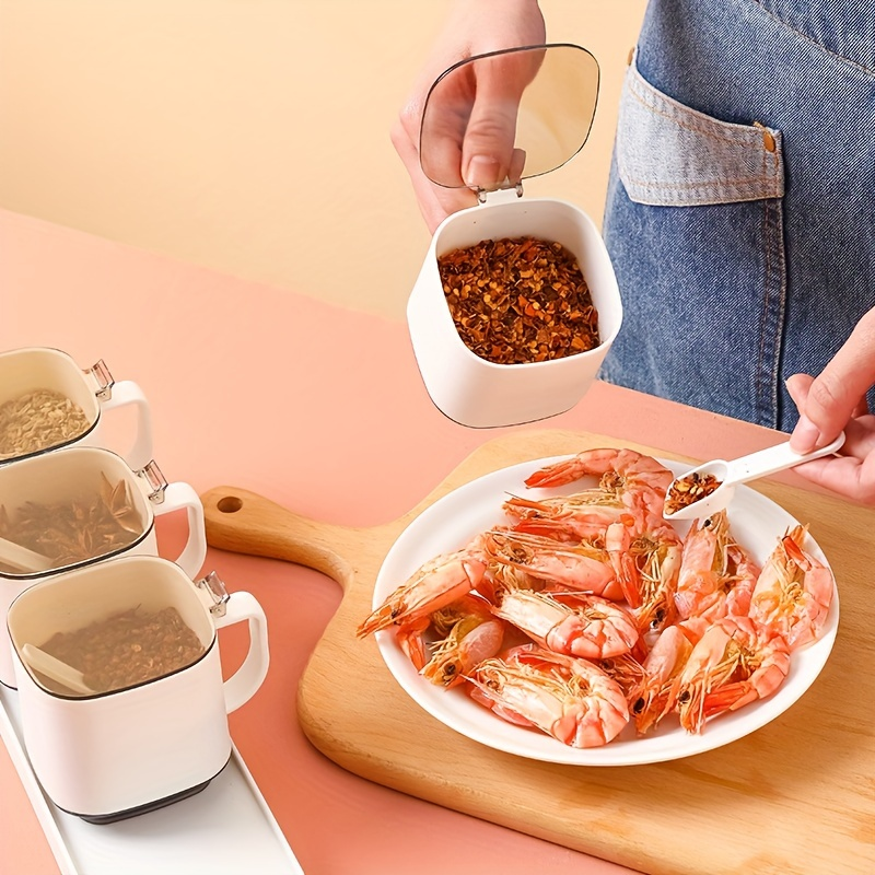 2/3/4-piece seasoning jar set, kitchen seasoning jars, creative MSG jars
