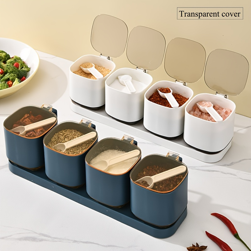 2/3/4-piece seasoning jar set, kitchen seasoning jars, creative MSG jars