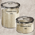 Sealed food storage containers, available in three sizes: 15 kg / 10 kg / 5 kg