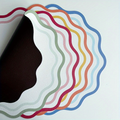 4-Piece Floral Faux Leather Insulated Placemats
