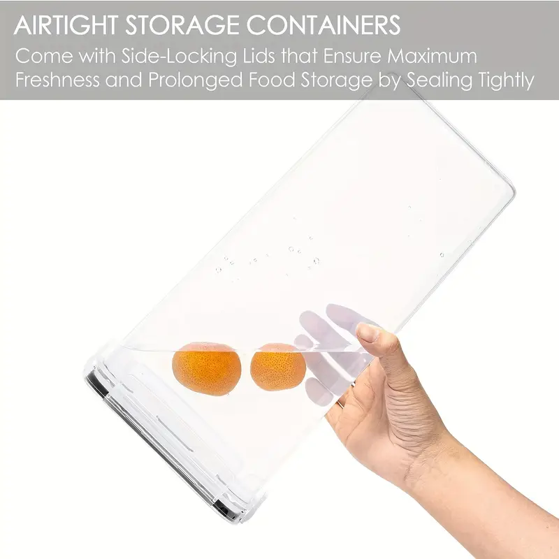4-piece storage box set, multi-purpose leak-proof reusable food storage boxes, with lids