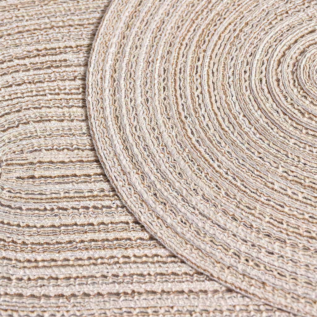 4/6/8/10-piece pack of oval polyester placemats - washable, soft, and durable