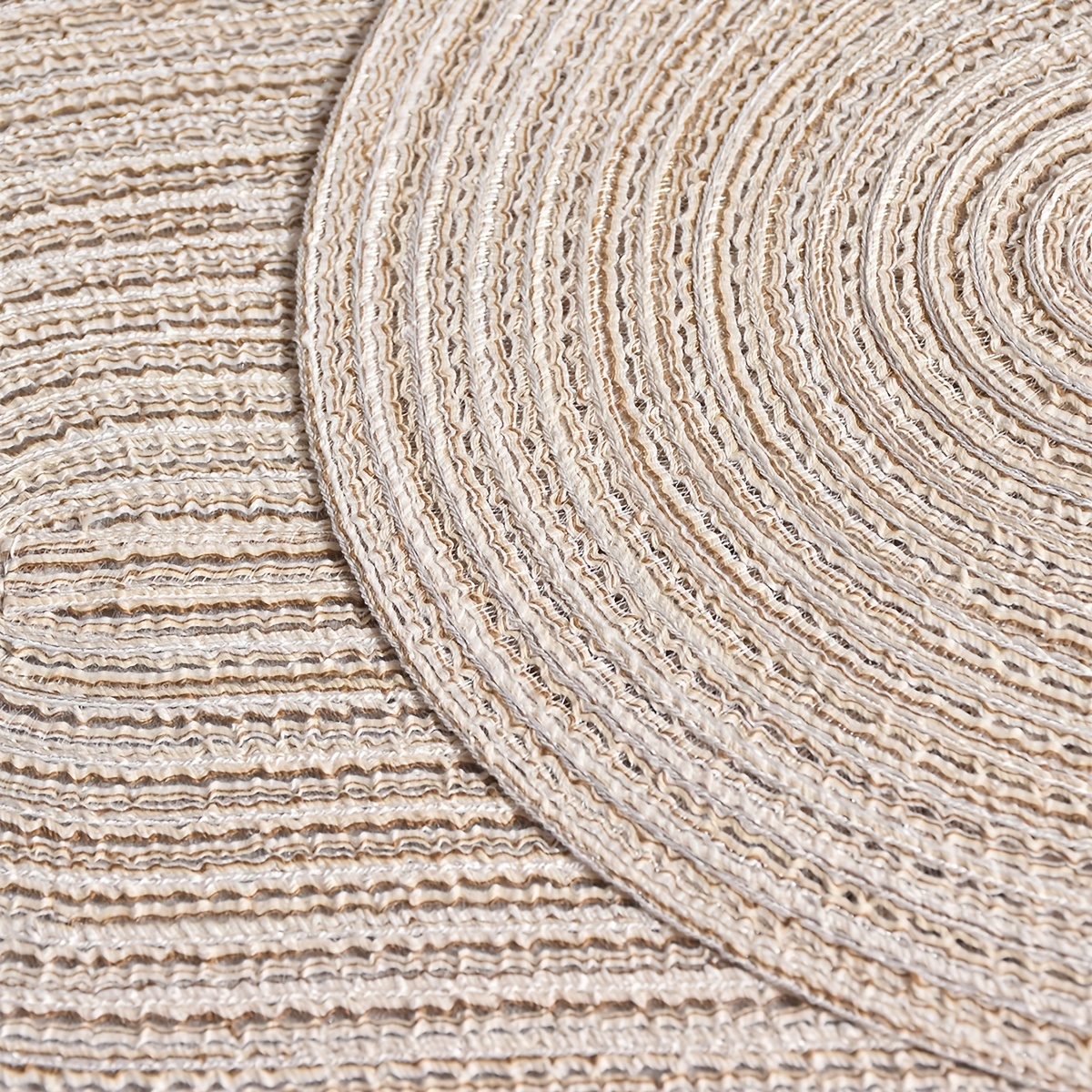 4/6/8/10-piece pack of oval polyester placemats - washable, soft, and durable