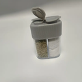 4-in-1 Multi-Compartment Spice Jar with Lid - Durable Plastic Kitchen Storage Rack