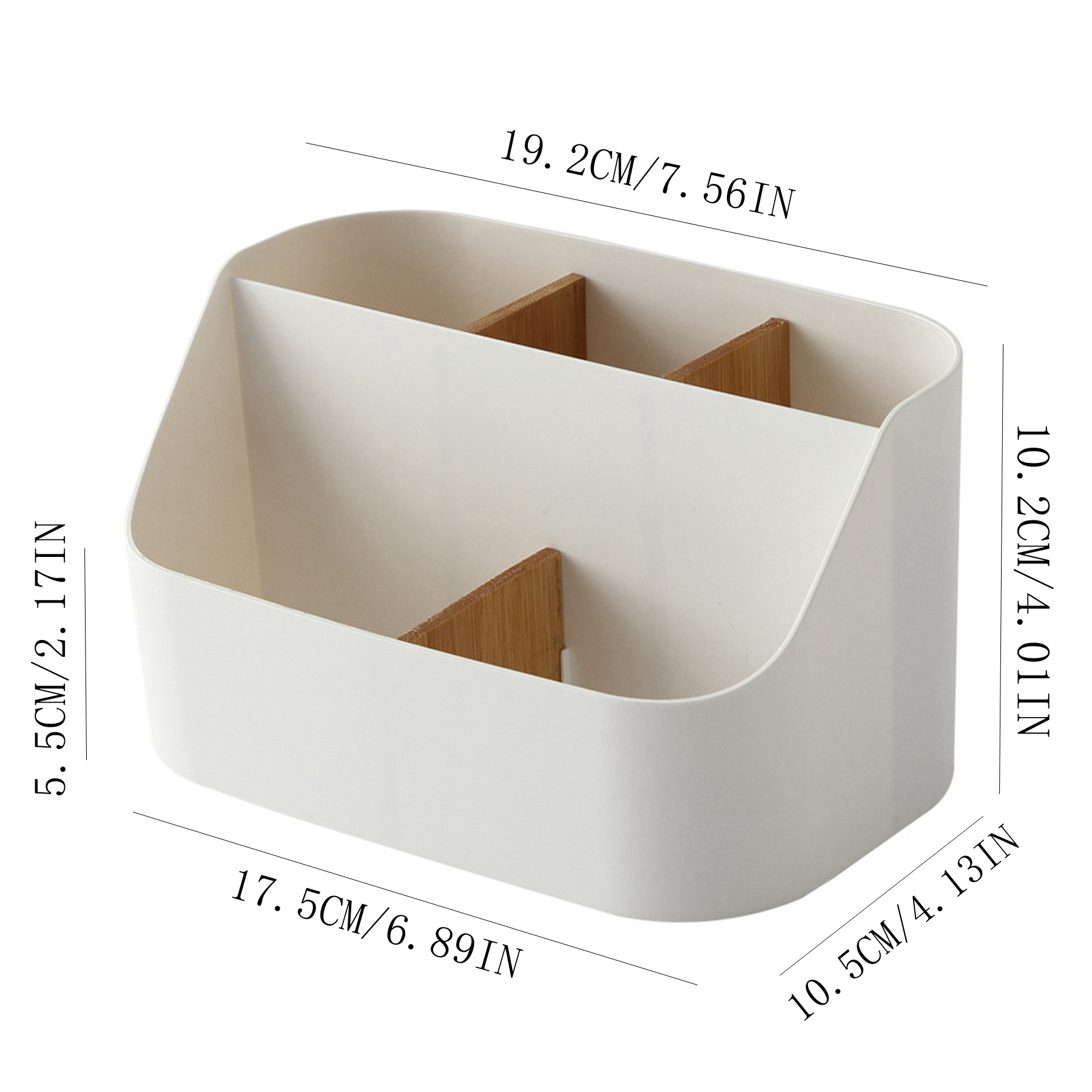 Desktop organizer box, pen holder, and card holder, suitable for office desks.