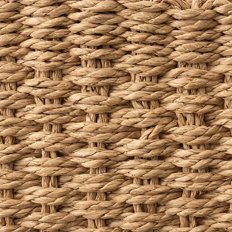 3-pack woven paper rope storage boxes - multi-purpose storage baskets