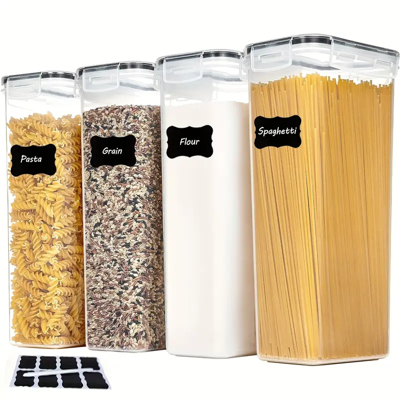 4-piece storage box set, multi-purpose leak-proof reusable food storage boxes, with lids