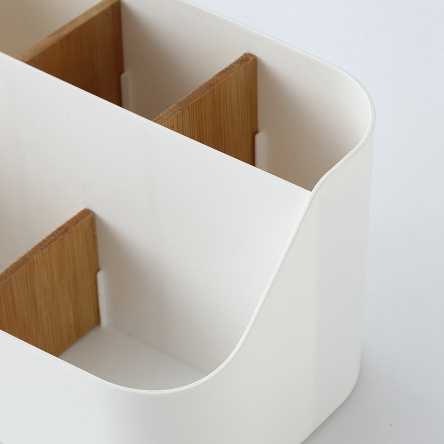 Desktop organizer box, pen holder, and card holder, suitable for office desks.